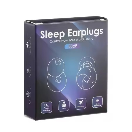 Ohrstöpsel Silikon Schlafohrstöpsel Noise Cancelling Earplugs in Blau