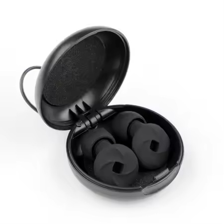 Ohrstöpsel Silikon Schlafohrstöpsel Noise Cancelling Earplugs in Schwarz – Bild 3
