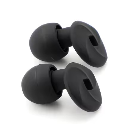 Ohrstöpsel Silikon Schlafohrstöpsel Noise Cancelling Earplugs in Schwarz – Bild 5