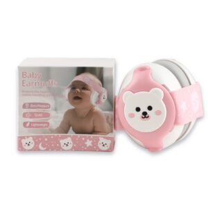 Baby Gehörschutz – Ein leichter und bequemer Kapselgehörschutz für Babys und Kleinkinder in Rosa, der perfekten Lärmschutz für Konzerte, Reisen und Feuerwerke bietet.