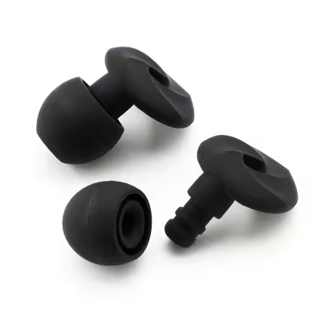Ohrstöpsel Silikon Schlafohrstöpsel Noise Cancelling Earplugs in Schwarz – Bild 6