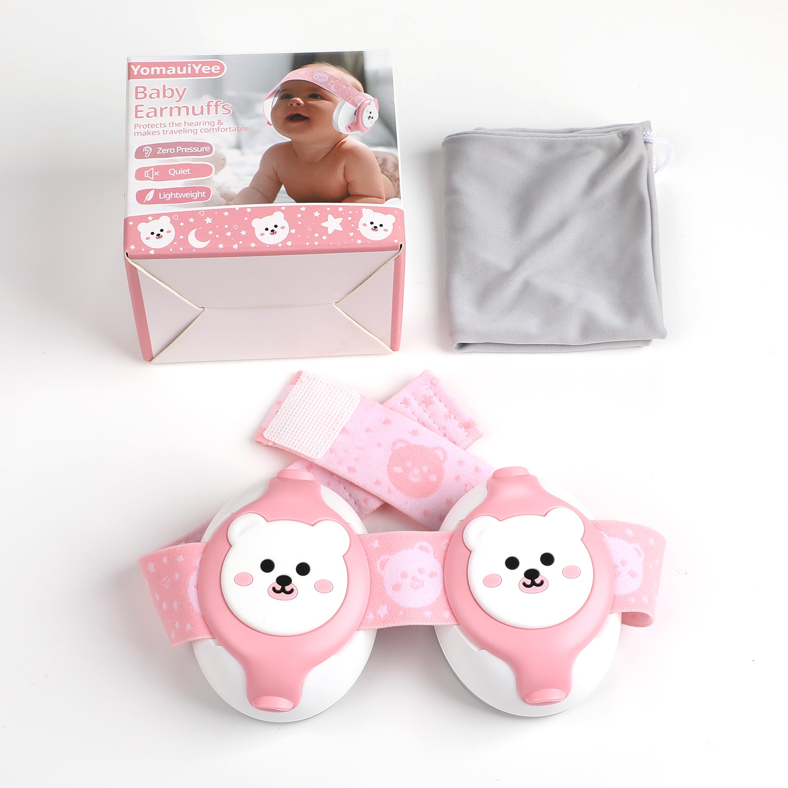 Baby Gehörschutz – Ein leichter und bequemer Kapselgehörschutz für Babys und Kleinkinder in Rosa, der perfekten Lärmschutz für Konzerte, Reisen und Feuerwerke bietet. – Bild 7