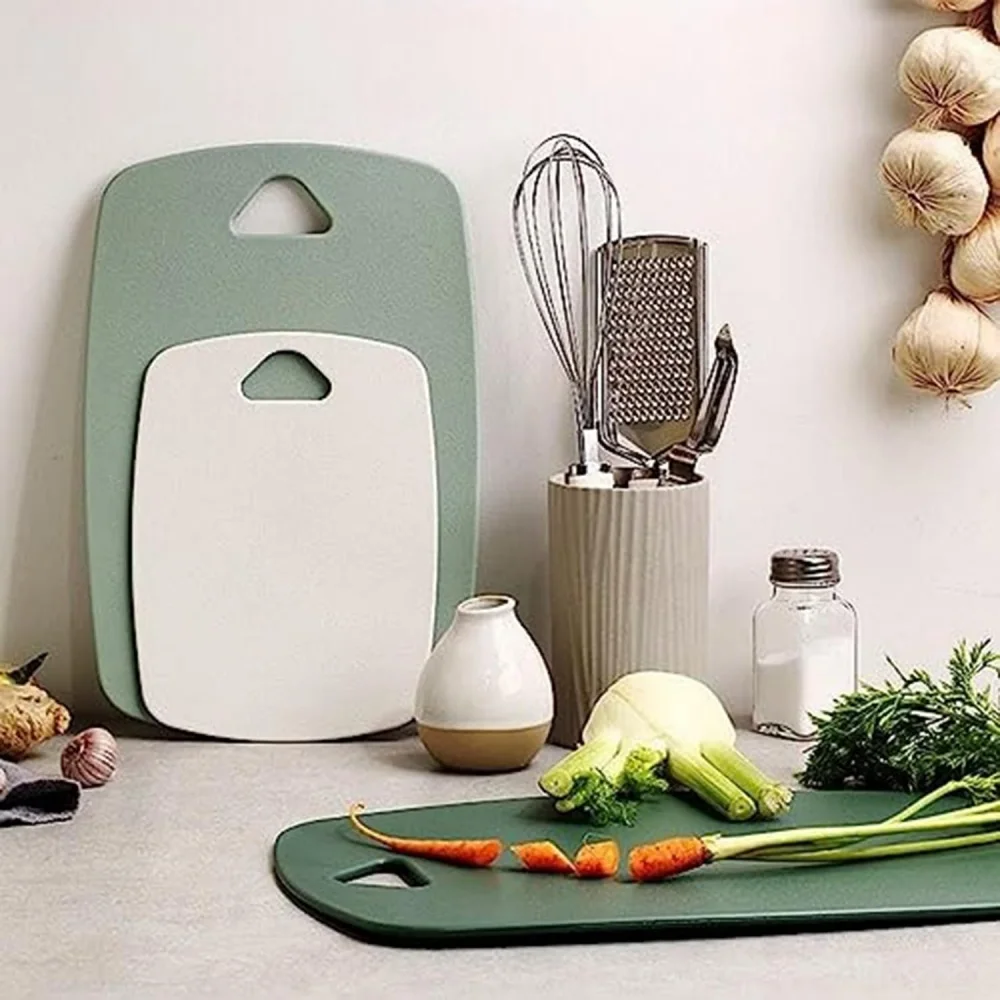 Kunststoff Schneidebrett für Küche – BPA-freies PP Schneidbrett in 3 Größen, Leicht, Hygienisch & Platzsparend für Fleisch, Gemüse, Obst & Babynahrung – Bild 11
