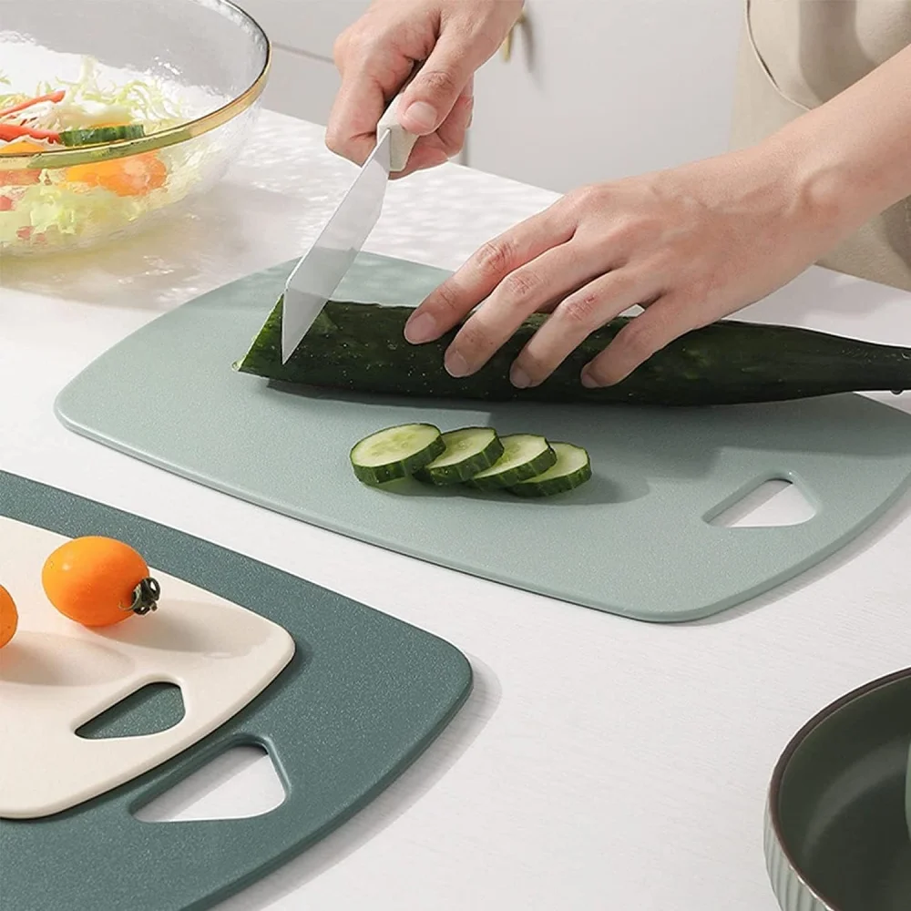 Kunststoff Schneidebrett für Küche – BPA-freies PP Schneidbrett in 3 Größen, Leicht, Hygienisch & Platzsparend für Fleisch, Gemüse, Obst & Babynahrung – Bild 3